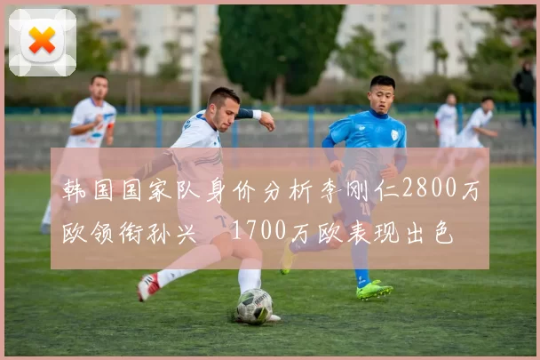 韩国国家队身价分析李刚仁2800万欧领衔孙兴慜1700万欧表现出色